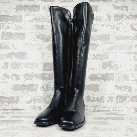 New TORGEIS Women’s Square Toe Black Knee High Boots i174 - Picture 2 of 11